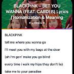 blackpink bet you wanna lyrics